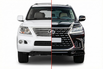 Lexus LX570/450d 2008-2022 гг. Комплект рестайлинга с модели 2008-2016 на TRD Sport (2021+) фото 1
