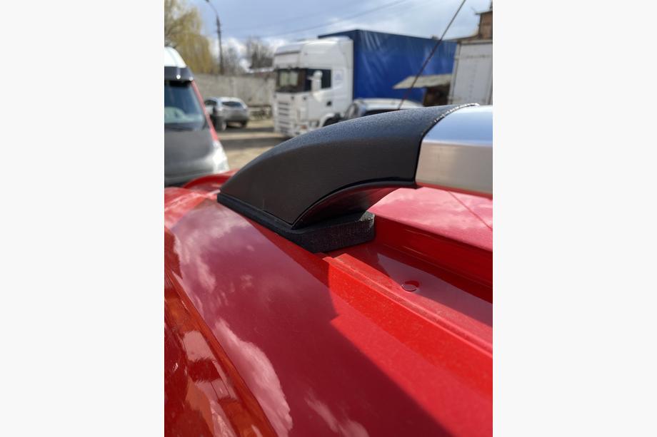 Ford Connect 2014-2021 гг. Хромированные Рейлинги Макси, пластиковые ножки Фото 13