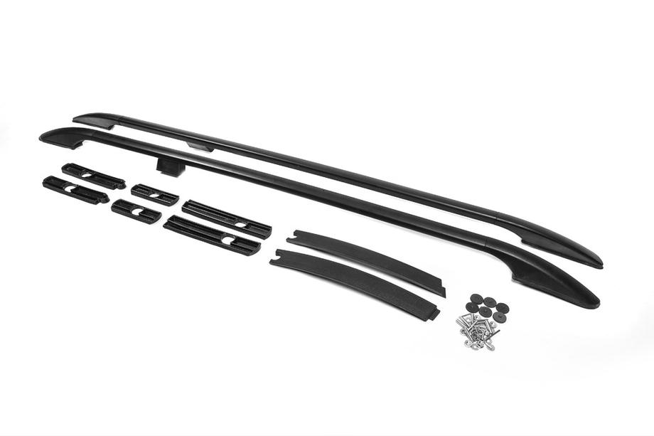 Ford Connect 2014+ Рейлинги OmsaLine Solid (2 шт, черные) на короткую базу Image