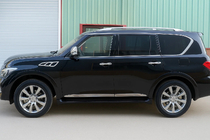 Nissan Armada 2016-2024 гг. Дверные молдинги (4 шт, хром) фото 3