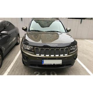 Дефлектор капота 2010-2016 (VIP) Jeep Compass 2006-2016 гг. фото 1