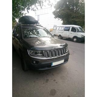 Дефлектор капота 2010-2016 (VIP) Jeep Compass 2006-2016 гг. фото 2