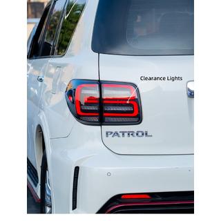 Задние LED Фонари 2010-2021 (Черные-Секвенциальные) Nissan Patrol Y62 2010-2024 гг. фото 3