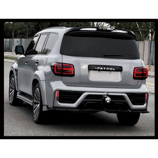 Задние LED Фонари 2010-2021 (Черные-Секвенциальные) Nissan Patrol Y62 2010-2024 гг. фото 4
