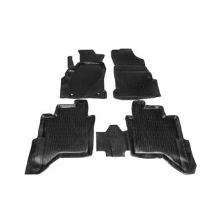 Резиновые коврики (4 шт, Niken 3D) Toyota Hilux 2015- гг. фото 2
