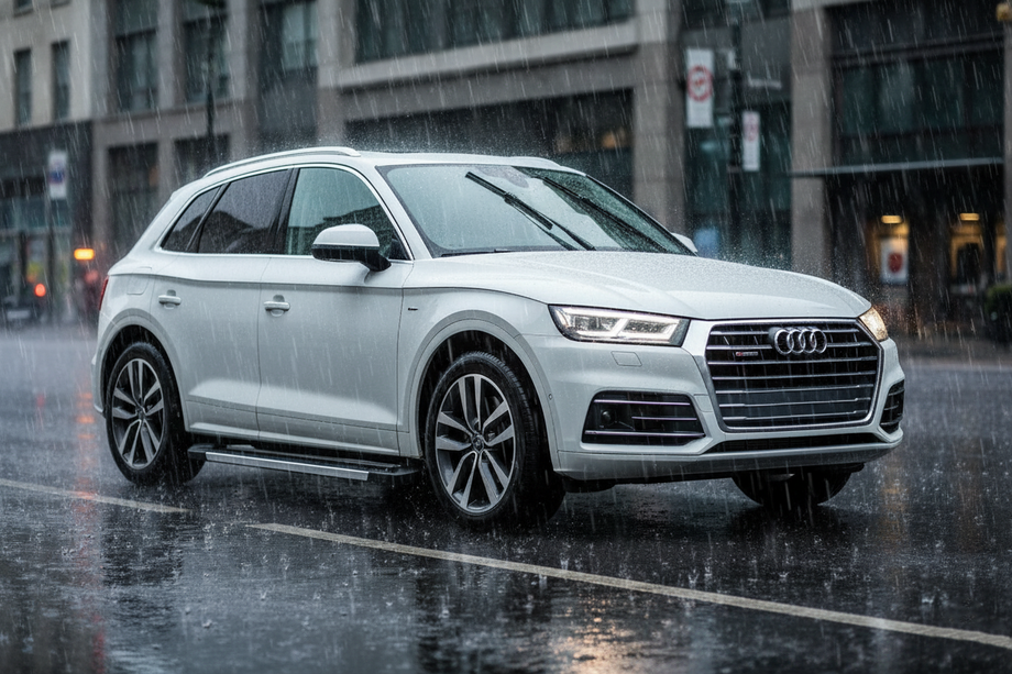 Audi Q5 2017-2025 гг. Боковые Подножки RedLine (2 шт., Алюминий) Image