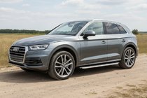 Audi Q5 2017-2025 гг. Боковые Подножки Fullmond (2 шт., Алюминий) фото 1