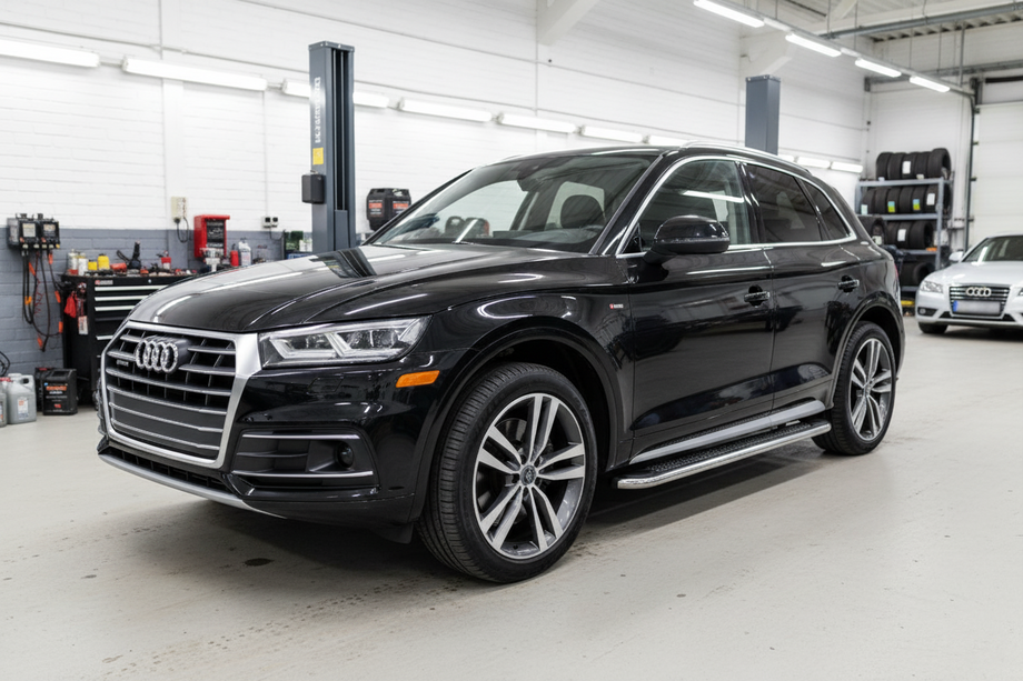 Audi Q5 2017-2025 гг. Боковые Подножки Maydos V2 (2 шт., Алюминий) Image