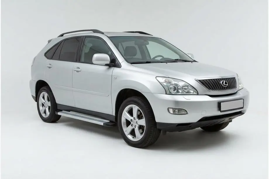 Lexus RX 2003-2009 гг. Боковые Подножки Maya V2 (2 шт., Алюминий) Image