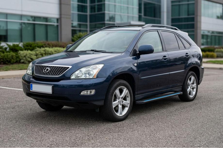 Lexus RX 2003-2009 гг. Боковые Подножки Maya Blue (2 шт., Алюминий) Фото 1