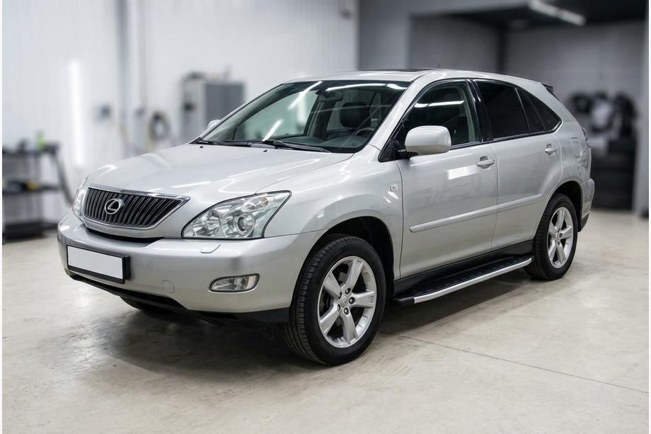 Lexus RX 2003-2009 гг. Боковые Подножки Fullmond (2 шт., Алюминий) Фото 1