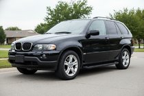 BMW X5 E53 1999–2006 гг. Боковые пороги Allmond Black (2 шт, алюминий) фото 1