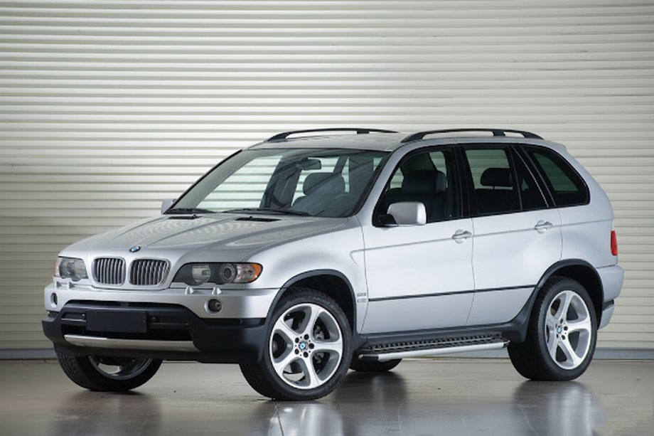 BMW X5 E53 1999–2006 гг. Боковые Подножки Tayga Grey (2 шт, алюминий) Image
