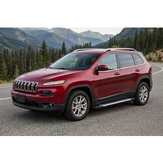 Боковые Подножки Line (2 шт., Алюминий) Jeep Cherokee KL 2013- гг. фото 1