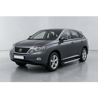 Боковые Подножки Maya V1 (2 шт, Алюминий) Lexus RX 2009-2015 гг. фото 1