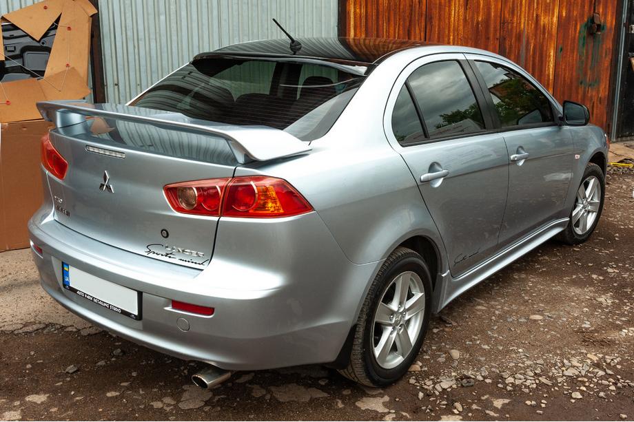 Mitsubishi Lancer X 2008- гг. Бленда на заднее стекло Sedan (ABS) Фото 6