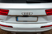 Audi Q7 2015–2026 гг. Накладка на задний бампер Carmos нержавейка фото 4