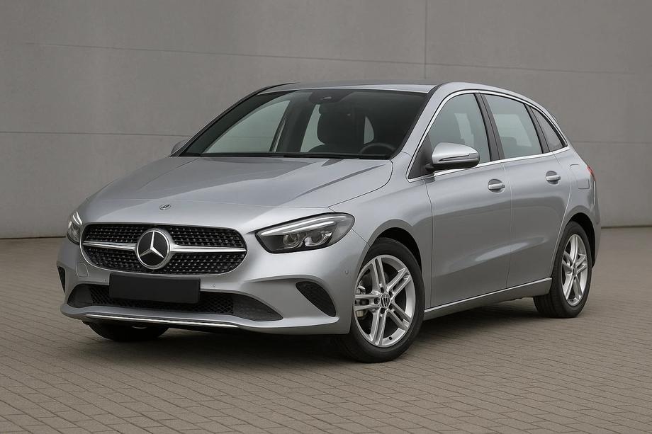 Mercedes B-class W247 2019- гг. Передняя решетка Diamond Silver (для Base) Image