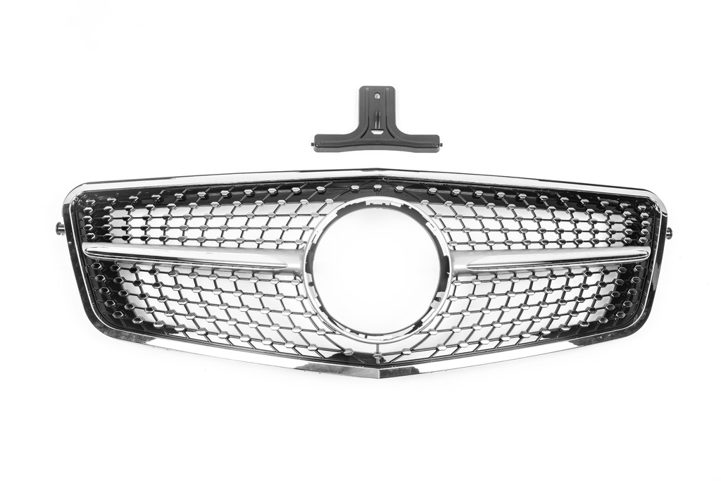 Передня решітка Diamond Silver (2009-2012) для Mercedes E-сlass W212 рр - фото 2