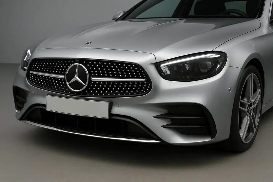 Mercedes E-class W213 2016-2023 гг. Передняя решетка Diamond Silver (AMG Line, 2020+) Image