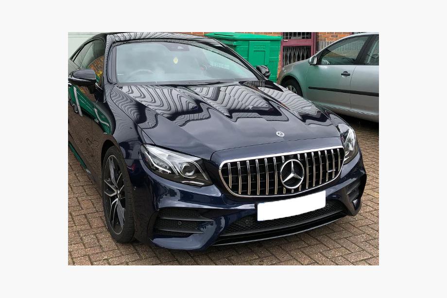 Mercedes E-class W213 2016-2023 гг. Передняя решетка Panamericana GT (AMG Line, 2020-2023) Фото 3
