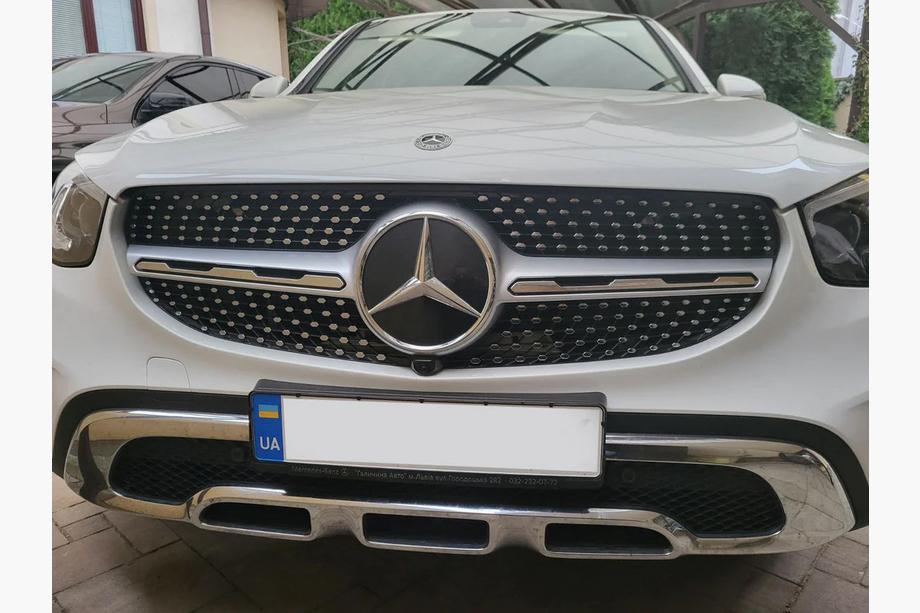 Mercedes GLC X253 2015-2022 гг. Передняя решетка радиатора Diamond Silver (для Base 2019-2022) Image