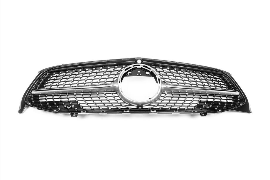 Mercedes CLA C118 2019- гг. Передняя решетка Diamond Silver (для 2019-2022) Фото 2