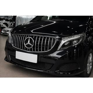 Передняя решетка GT Panamericana Хром (2019-2023 для V-class) Mercedes Vito/V-class W447 2014- гг. фото 1