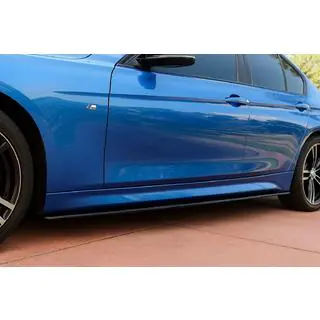 Накладки на пороги EuroCap (для порогов M-Sport, черный глянец)
