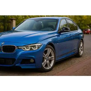 Накладки на пороги EuroCap (для порогов M-Sport, черный глянец) фото 2