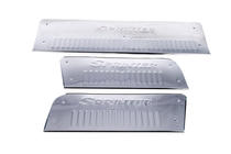 Mercedes Sprinter W906 2006-2018 гг. Накладки на внутренние пороги Carmos V3 (3 шт, нержавейка) фото 2