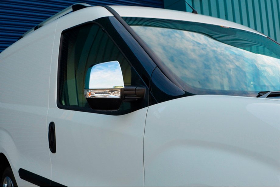 Fiat Doblo II 2010-2022 гг. Накладки на Зеркала (2 шт, Нержавеющая Сталь) OmsaLine - Итальянская Нержавейка Фото 6