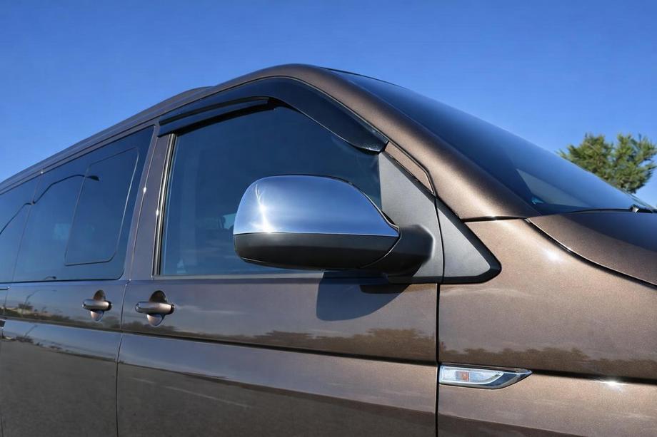 Volkswagen T6 2015-2024 гг. Накладки на Зеркала (2 шт, Нержавеющая Сталь) OmsaLine - Итальянская Нержавейка Image