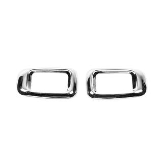 Хром накладки на повторители поворота (2 шт, пластик) Toyota Land Cruiser 90 Prado 1996-2002 гг. фото 2