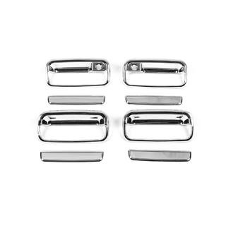 Хромированные Накладки на Ручки (8 шт, Пластик) Toyota Land Cruiser 90 Prado 1996-2002 гг. фото 2