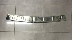 Renault Duster 2008-2017 гг. РАСПРОДАЖА! Накладка на задний бампер Carmos с загибом (нержавейка) фото 3