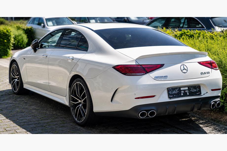 Mercedes CLS C257 2018- гг. Задний диффузор с насадками на выхлоп (Дизайн GT53) Image