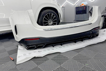 Mercedes GLE W167 2018- гг. Задний диффузор GLE63 AMG (с насадками Black) фото 3