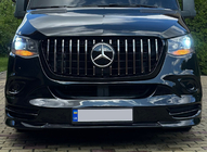 Mercedes Sprinter W907/W910 2018- гг. Передняя решетка Panamericana GT Хром Premium V1 фото 8