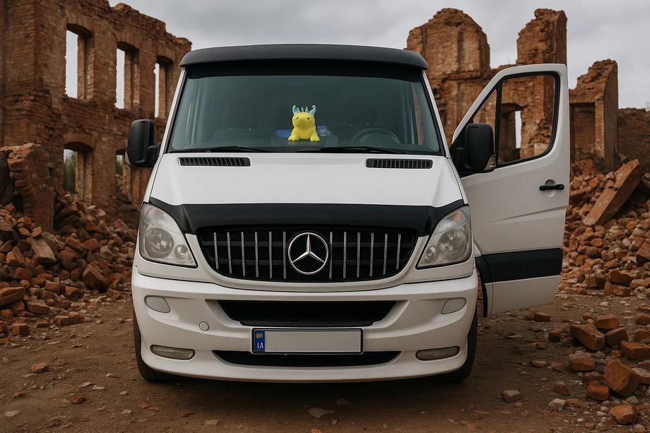 Mercedes Sprinter W906 2006–2018 гг. Передняя решетка GT Panamericana Хром (2006-2013) Фото 2