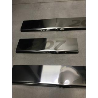 РАСПРОДАЖА! Накладки на пороги Carmos (4 шт, нержавейка) Peugeot 207 2006-2014 гг. фото 2