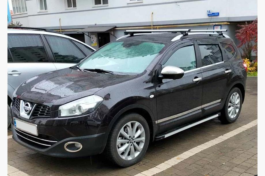 Nissan Qashqai 2007-2010 гг. Дверные молдинги Carmos (4 шт, нержавейка) Carmos, +2 (длинный) Фото 4