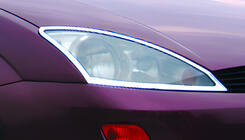 Хромированные Накладки на Фары (2 шт, пластик) фото 1 Хромированные Накладки на Фары (2 шт, пластик) фото 1