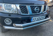 Nissan Patrol Y61 1997-2011 гг. Передний бампер в сборе б/у (2004-2008) фото 2