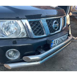 Передний бампер в сборе б/у (2004-2008) Nissan Patrol Y61 1997-2011 гг. фото 3