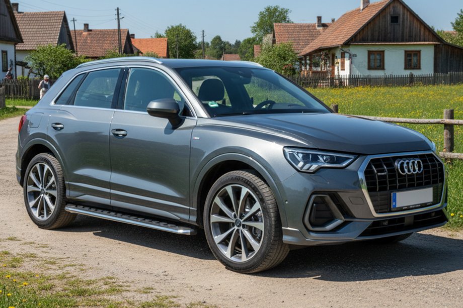 Audi Q3 2019–2025 гг. Боковые Подножки Maydos V1 (2 шт., Алюминий) Image