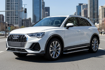 Audi Q3 2019- гг. Боковые Подножки Maydos V2 (2 шт., Алюминий) фото 1