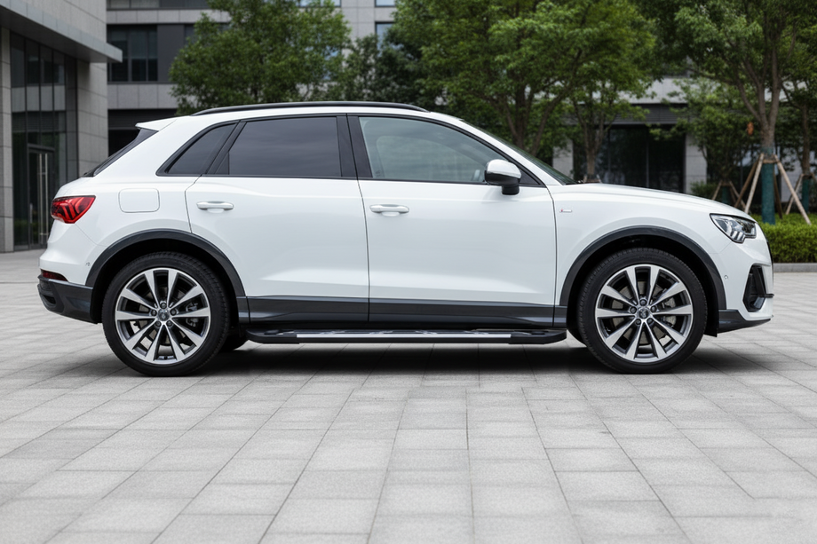 Audi Q3 2019- гг. Боковые Подножки Sunrise (2 шт., Алюминий) Image