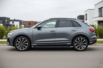Audi Q3 2019–2025 гг. Боковые Подножки Tayga Black (2 шт., Алюминий) фото 1