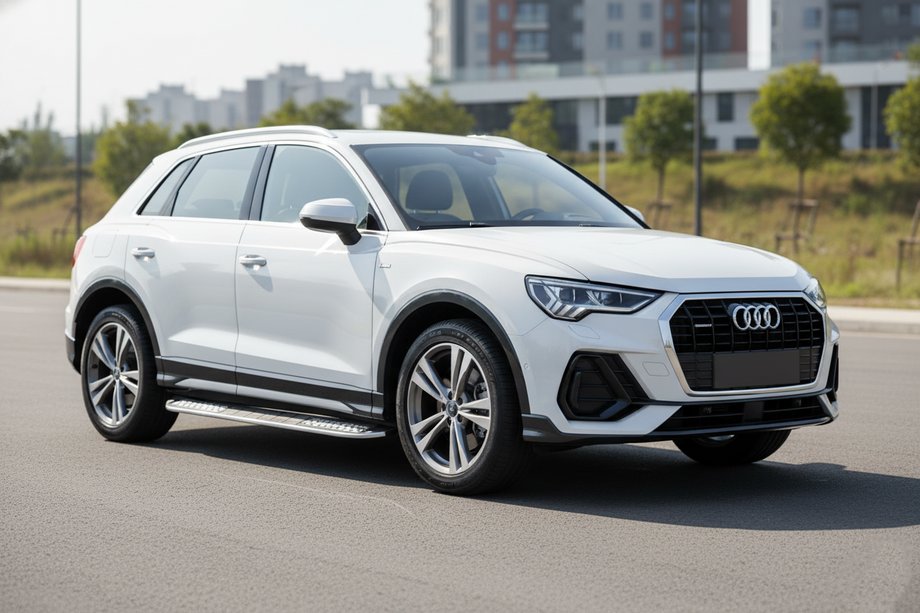 Audi Q3 2019–2025 гг. Боковые Подножки Tayga V2 (2 шт., Алюминий) Image